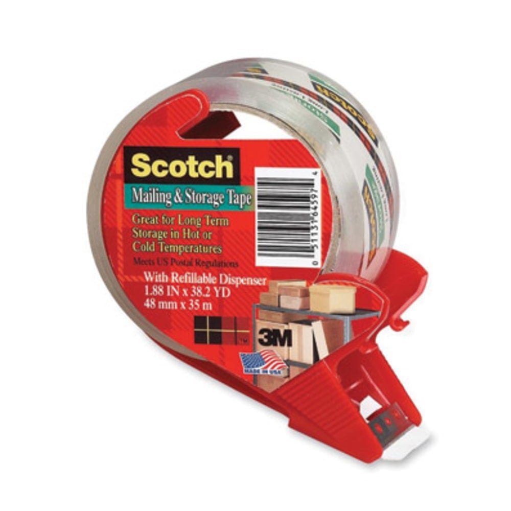 Scotch Packaging Tape with Dispenser, Clear (Min Order Qty 8) MPN:3650SRD