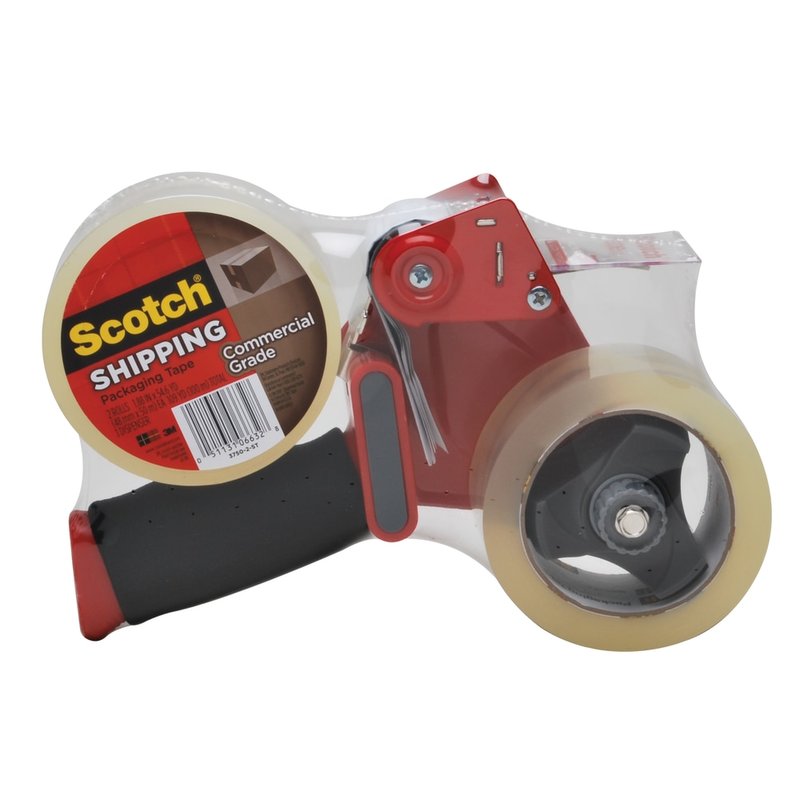 Scotch H180 Box Sealing Tape Dispenser, 2 Rolls of Tape Included MPN:3750-2ST
