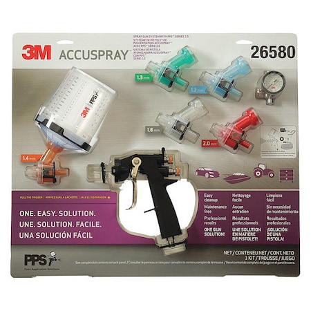 Spray Gun Kit, Pressure, 13 cfm at 24 psi MPN:26580
