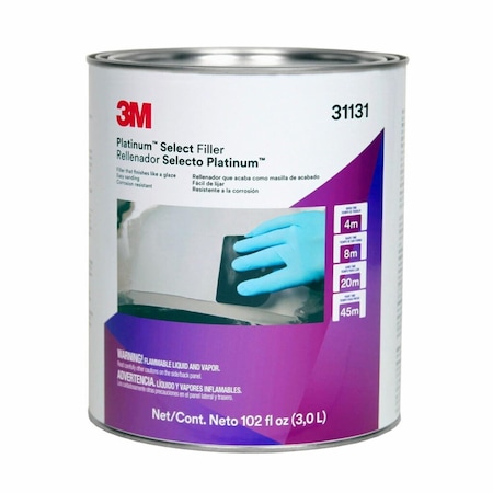 1 Gal Auto Body Filler, Platinum Select Filler MPN:31131