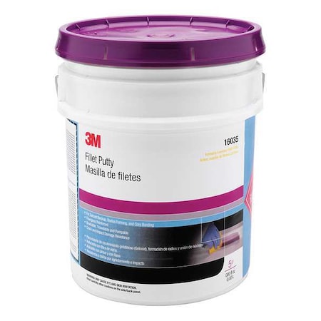 Drum, 5 gal Container Size, Can, 16035, White MPN:00638060140383