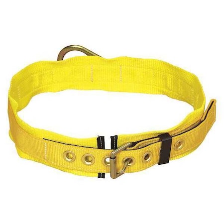 Body Belt, 1 D-Rings, Back Location, Stainless Steel, Includes Padding: Yes, 2XL MPN:1000006
