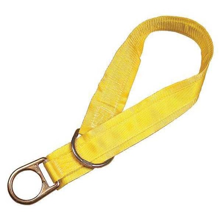Tie-Off Adapter, 4 ft Length, 310 lb Weigth Capacity, Steel Anchor, Dual D-Ring MPN:1002004