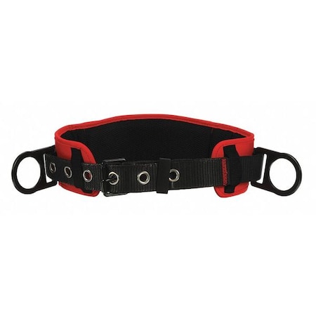 Body Belt, 2 D-Rings, Hips Location, Steel, Includes Padding: Yes, S MPN:1091013