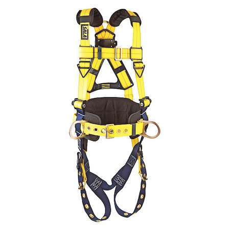 Delta™ Full Body Harness, XL, 420 lb., Mating Chest/ Tongue Leg Straps, Back, Side D-Ring MPN:1101656