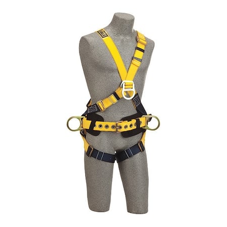 Delta™ Full Body Harness, 2XL, 420 lb., Back, Front, Side D-Ring MPN:1101818