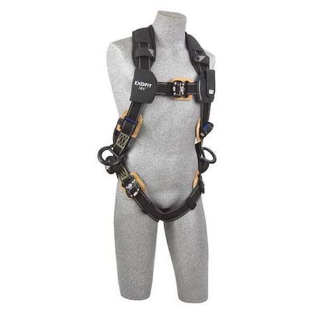 ExoFit NEX™ Arc Flash Full Body Harness, S, 420 lb., Quick-Connect Chest/ Back, Side D-Ring MPN:1103070