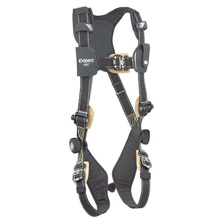ExoFit NEX™ Arc Flash Full Body Harness, M, 420 lb., Quick-Connect Chest/ Back D-Ring MPN:1103086