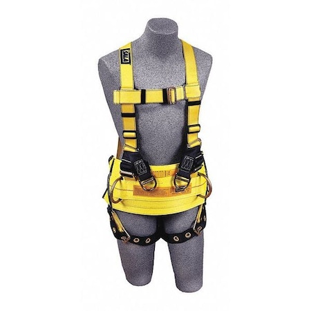 Delta™ Full Body Harness, L, 420 lb., Mating Chest/ Tongue Leg Straps, Back, Lifting D-Ring MPN:1105825