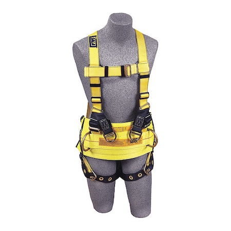 Delta™ Full Body Harness, XL, 420 lb., Mating Chest/ Tongue Leg Straps, Back, Lifting D-Ring MPN:1105828