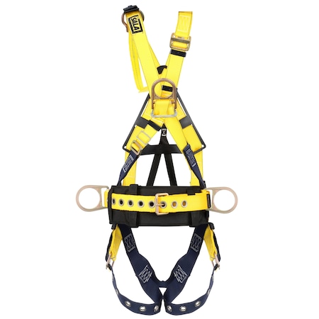 Delta™ Full Body Harness, L, 420 lb., Back, Front, Side D-Ring MPN:1106375