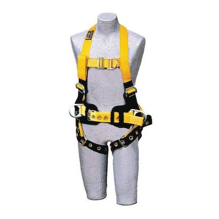 Delta™ Full Body Harness, S, 420 lb., Mating Chest/ Tongue Leg Straps, Back, Front, Side D-Ring MPN:1107805
