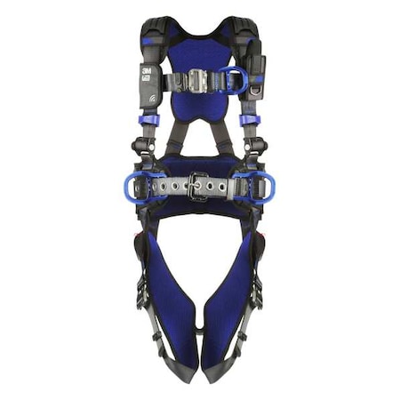ExoFit™ X300 Fall Protection Harness, M, 420 lb, Quick-Connect Chest/ Quick-Connect Leg Straps MPN:1113154