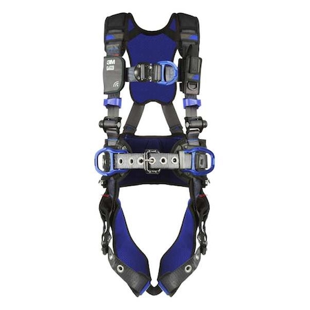 ExoFit™ X300 Fall Protection Harness, L, 420 lb, Quick-Connect Chest/ Tongue Leg Straps MPN:1113177