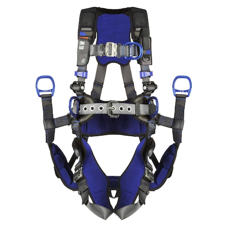 ExoFit™ X300 Fall Protection Harness, M, 420 lb, Quick-Connect Chest/ Quick-Connect Leg Straps MPN:1113191