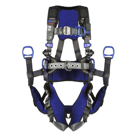 ExoFit™ X300 Fall Protection Harness, XL, 420 lb, Quick-Connect Chest/ Quick-Connect Leg Straps MPN:1113193