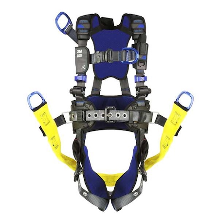 ExoFit™ X300 Fall Protection Harness, M, 420 lb, Mating Chest/ Tongue Leg Straps MPN:1113306
