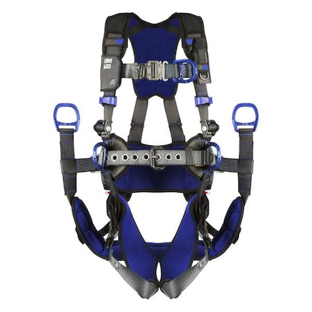 ExoFit™ X300 Fall Protection Harness, M, 420 lb, Quick-Connect Chest/ Quick-Connect Leg Straps MPN:1113376
