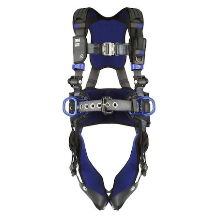 ExoFit™ X300 Fall Protection Harness, 2XL, 420 lb, Quick-Connect Chest/ Tongue Leg Straps MPN:1140185