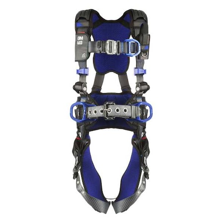 ExoFit™ X300 Fall Protection Harness, L, 420 lb, Quick-Connect Chest/ Tongue Leg Straps MPN:1140189