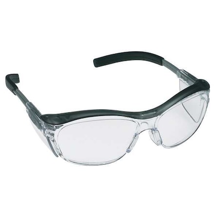 Nuvo, Safety Glasses, Anti-Fog & Anti-Scratch, Clear Lens, Gray Frame, Half-Frame MPN:11411-00000-20