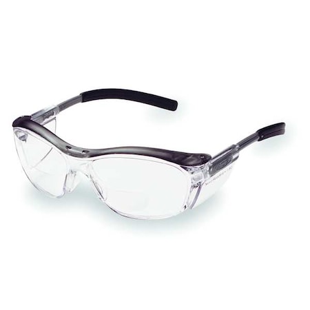 3M™ Nuvo™ Reader Safety Glasses, Gray Traditional Frame, 1.5 Diopter, Clear Lens, Universal MPN:11434-00000-20
