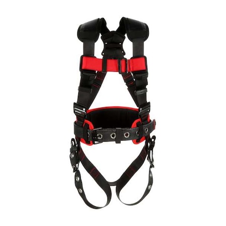 Protecta® Full Body Harness, M/L, 420 lb., Mating Chest/ Tongue Leg Straps, Back, Side D-Ring MPN:1161301M