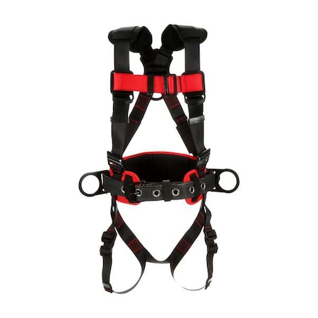 Protecta® Full Body Harness, M/L, 420 lb., Friction / Pass-Through Chest/ Back, Hips D-Ring MPN:1161305