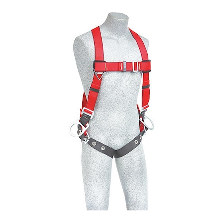 Protecta® Full Body Harness, M/L, 310 lb., Mating Chest/ Tongue Leg Straps, Back, Side D-Ring MPN:1191385