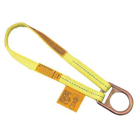 Web Scaffold Choker, 2 ft Length, 310 lb Weigth Capacity, Polyester Anchor, Fixed D-Ring MPN:1201391