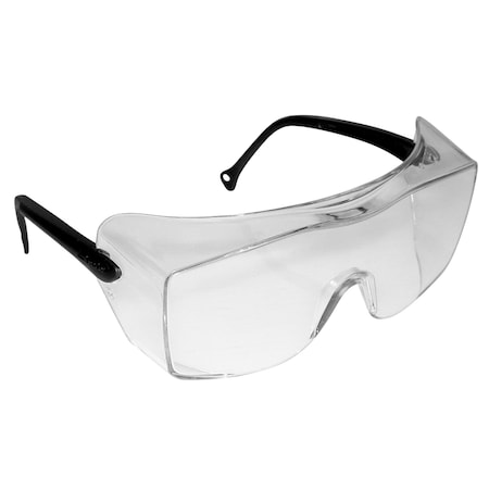 Safety Glasses, Anti-Fog & Anti-Scratch, Clear Lens, Black Frame, Frameless, 20 PK MPN:12163-00000-20