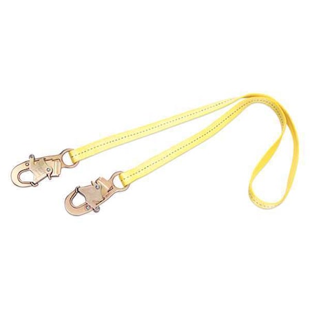 Lanyard, 2 ft. Length, Snap Hook, Steel, 1 Leg(s), 310 lb. Weight Capacity MPN:1231102