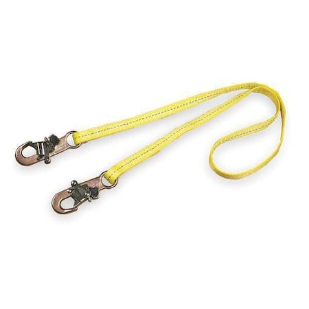 Restraint Lanyard, 6 ft. Length, Snap Hook, Steel, 1 Leg(s), 310 lb. Weight Capacity MPN:1231106