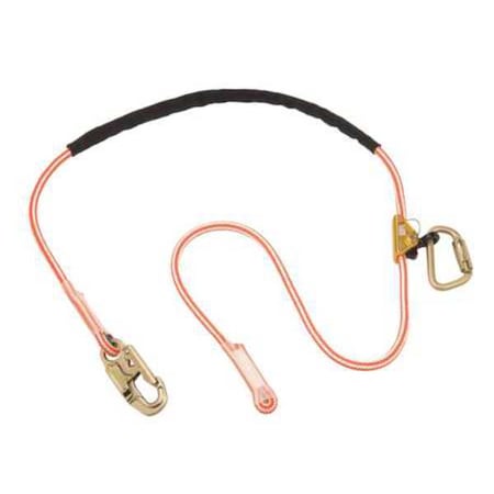 Positioning Lanyard, 8 ft. Length, Snap Hook and Carabiner, 1 Leg(s), 310 lb. Weight Capacity MPN:1234070