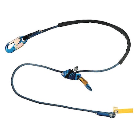 Trigger X Adjustable Positioning Lanyard, 8 ft. Length, Carabiner, Aluminum, 1 Leg(s) MPN:1234086