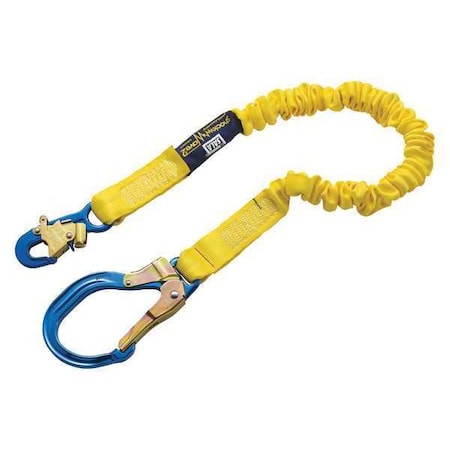 ShockWave™2 Shock Absorbing Lanyard, 6 ft. Length, Snap Hook, Aluminum, 1 Leg(s) MPN:1244311