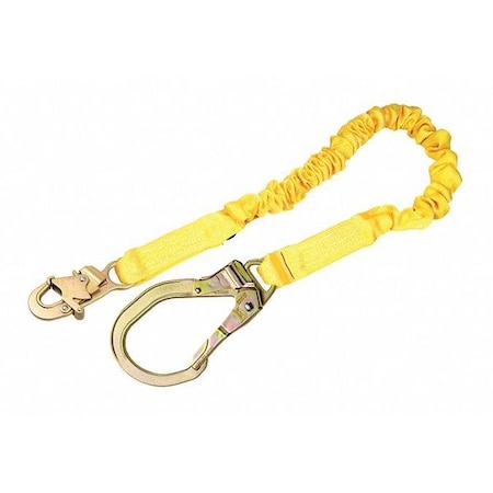 ShockWave™2 Shock Absorbing Lanyard, 6 ft. Length, Snap Hook, Steel, 1 Leg(s) MPN:1244321