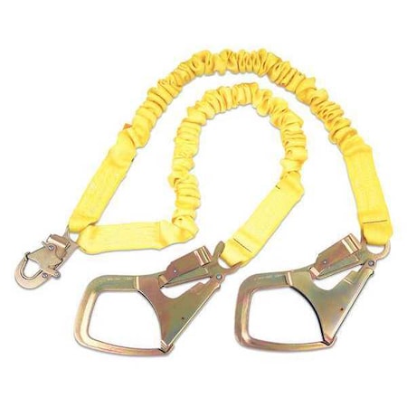 ShockWave™2 Shock Absorbing Lanyard, 6 ft. Length, Snap Hook, 2 Leg(s), 310 lb. Weight Capacity MPN:1244448