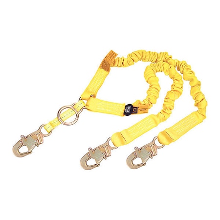 ShockWave™2 Rescue Lanyard, 6 ft. Length, Snap Hook, Steel, 2 Leg(s), 310 lb. Weight Capacity MPN:1244455