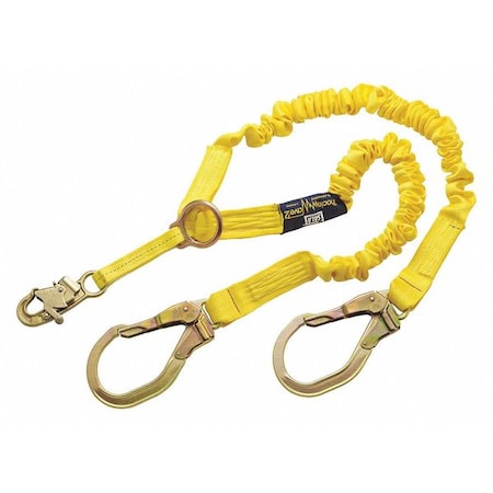 ShockWave™2 Rescue Shock Absorbing Lanyard, 6 ft. Length, Snap Hook, Steel, 2 Leg(s) MPN:1244456