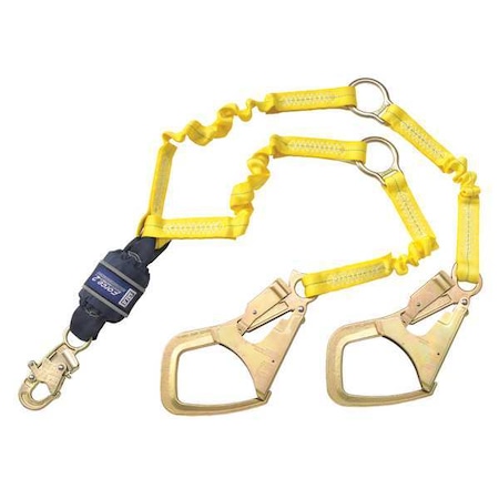 EZ Stop™ Shock Absorbing Lanyard, 6 ft. Length, Snap Hook, 2 Leg(s), 310 lb. Weight Capacity MPN:1246152