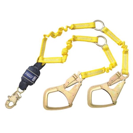 EZ Stop™ Shock Absorbing Lanyard, 6 ft. Length, Snap Hook, Aluminum, 2 Leg(s) MPN:1246153
