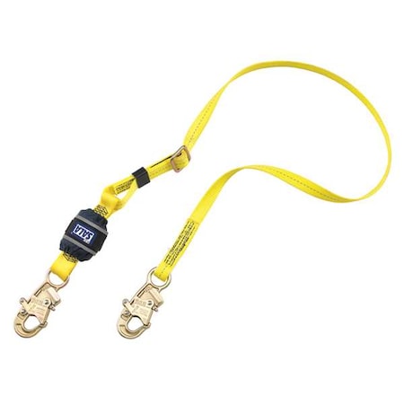 EZ Stop™ Shock Absorbing Lanyard, 6 ft. Length, Snap Hook, Steel, 1 Leg(s) MPN:1246234