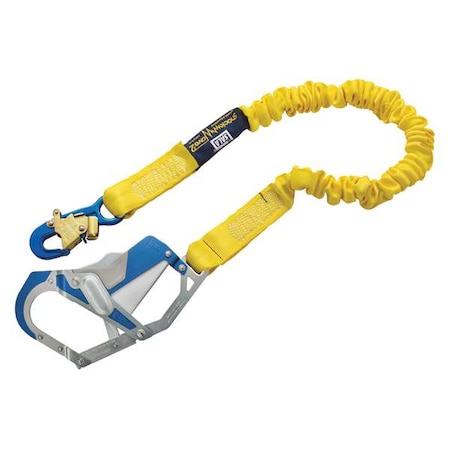 ShockWave™2 Shock Absorbing Lanyard, 6 ft. Length, Snap Hook, Aluminum, 1 Leg(s) MPN:1246417