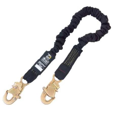 ShockWave™2 Shock Absorbing Lanyard, 6 ft. Length, Snap Hook, Steel, 1 Leg(s) MPN:1246518