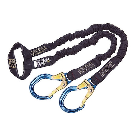ShockWave™2 Shock Absorbing Lanyard, 6 ft. Length, Web Loop, Kevlar, Nomex, 2 Leg(s) MPN:1246530