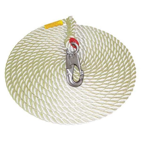 PRO™ Vertical Lifeline, 50 ft Length, 310 lb. Weight Capacity MPN:1299997