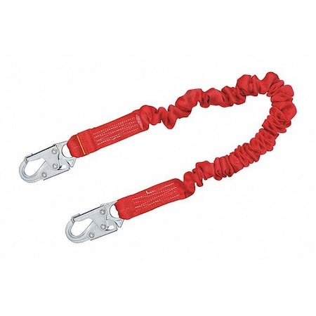 PRO-Stop™ Shock Absorbing Lanyard, 6 ft. Length, Snap Hook, Steel, 1 Leg(s) MPN:1340101