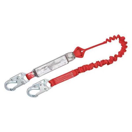 PRO™ Pack Adjustable Shock Absorbing Lanyard, Snap Hook, Steel, 1 Leg(s), 310 lb. Weight Capacity MPN:1341101