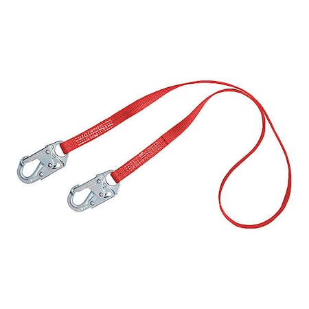 PRO™ Positioning Lanyard, 6 ft. Length, Snap Hook, Steel, 1 Leg(s), 310 lb. Weight Capacity MPN:1385101